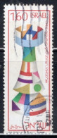 Israel 1976 Single Stamp From The Set Celebrating Chess Olympiad In Fine Used - Used Stamps (without Tabs)