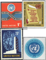 UN - New York 156-159 (complete Issue) Unmounted Mint / Never Hinged 1965 Clear Brands - Nuovi
