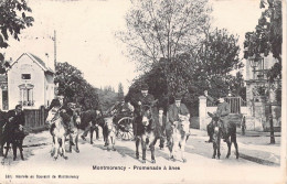 FRANCE - 95 - Montmorency - Promenade à ânes - Carte Postale Ancienne - Montmorency