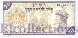 BHUTAN 10 NGULTRUM 1986 PICK 15b UNC - Bhutan