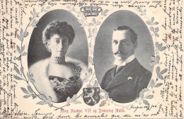 Famille Royale Norvégienne - Kong Haakon VII Og Dronning Maud - Edit. Mitet - Carte Postale Ancienne - Koninklijke Families