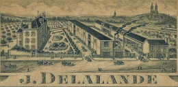 1927 ENTETE CIDRERIE DISTILLERIE DES AGNEAUX J.DELALANDE à Agneaux Manche Pour Marié à Bayeux V.SCANS+HISTORIQUE - 1900 – 1949