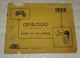 CATALOGO MOTO PARILLA MILANO 1958, PARTI DI RICAMBIO 49 CC 4 TEMPI - Motorräder