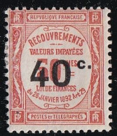 France Taxe N°50 - Neuf * Avec Charnière - TB - 1859-1959 Mint/hinged