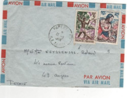 Timbres , Stamps Yvert N° 6 , 9 Sur Lettre , Cover , Mail Du 13/05/68 - Briefe U. Dokumente