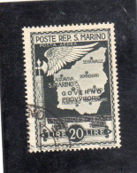 Saint-Marin ,année 1943 ,PA N°39 Oblitéré - Airmail