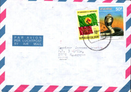 ZAIRE AFFRANCHISSEMENT COMPOSE SUR LETTRE POUR LA FRANCE 1988 - Storia Postale