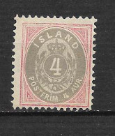 ISLANDE N° 3A - Unused Stamps