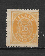 ISLANDE N° 5B - Unused Stamps