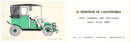 Publicité - Le Moniteur Automobile - Renault 1910 - ML Baugniet - Double Carte - Carte Postale Ancienne - Advertising