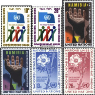 UN - New York 283A-284A,285-286,287-288 (complete Issue) Unmounted Mint / Never Hinged 1975 30 Years UN, Namibia, Peace - Neufs