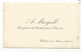 Carte De Visite , Percepteur Des Contributions Directes , Châlons Sur Marne,  Marne - Visitekaartjes