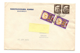 RADIO TV - ROMANIA - RADIOTELEVIZIUNEA ROMINA OLD COVER TO CANADA - Poststempel (Marcophilie)