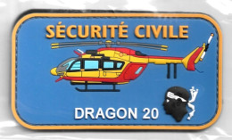 Ecusson PVC SECURITE CIVILE DRAGON 20 - Pompieri