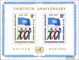 UN - New York Block6 (complete Issue) Unmounted Mint / Never Hinged 1975 30 Years UN - Blocks & Sheetlets