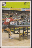 378 Yugoslavia Svijet Sporta 1981 World Table Tennis Championship SPENS Guo Yuehua China Sports Trading Card - Table Tennis