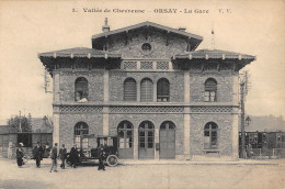CPA 91 ORSAY / LA GARE / AUTOMOBILE - Orsay