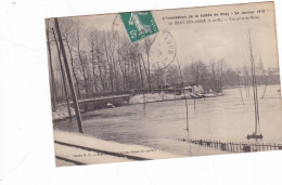 L' INONDATION DE LA  VALLEE DE BRAY  24/01/1910  VUE  PRISE DE  MOUY   PEU COURANTE - Bray-et-Lû
