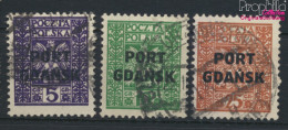 Polnische Post Danzig 20-22 (kompl.Ausg.) Gestempelt 1929 Aufdruckausgabe (9975613 - Occupations