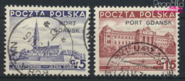 Polnische Post Danzig 32-33 (kompl.Ausg.) Gestempelt 1937 Aufdruckausgabe (9975606 - Occupations