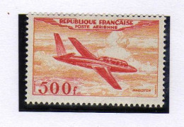 France - (1954)   -  500 F. Prototype - Fouga "Magister"  - Neuf* - MHH - 1927-1959 Neufs