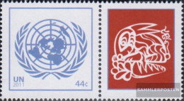 UN - NEW York 1244Zf With Zierfeld (complete Issue) Unmounted Mint / Never Hinged 2011 Year Of Rabbits - Ongebruikt