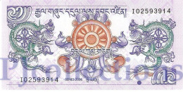 BHUTAN 1 NGULTRUM 2006 PICK 27a UNC - Bhután