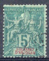 ANJOUAN Timbre-poste N°4 Oblitéré TB Cote 7€00 - Used Stamps