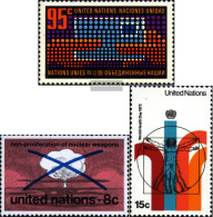 UN - NEW York 242,243,244 (complete Issue) Unmounted Mint / Never Hinged 1972 Letters, Kernwaffen, Health - Ongebruikt