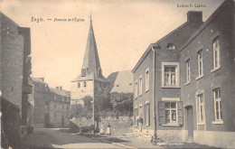 Belgique - Engis - Avenue De L'église - Edit. A. Gabriel - Animé - Clocher - Carte Postale Ancienne - Huy