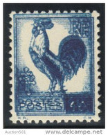 07986 Yvert 632** Impression Double - 1944 Coq Et Marianne D'Alger