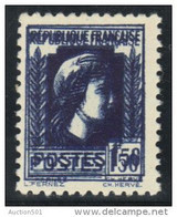 07980 Yvert 639** Impression Double - 1944 Coq Et Maríanne D'Alger