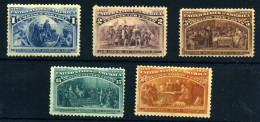 Estados Unidos Nº 81/2*, 85 (*), 89*, 90(*) Año 1893 - Unused Stamps