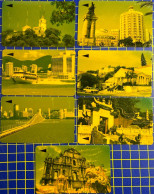 MACAU SEVEN VIEWS PHONE CARD, USED, VERY FINE AND CLEAN, RARE IN SET - Macau