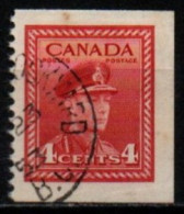 CANADA 1943-8 O DENT 12 VERT. - Usati