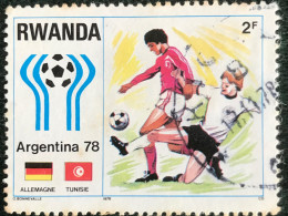 Rwanda - République Rwandaise - 15/48 - (°)used - 1978 - Michel 947 - WK Voetbal - Oblitérés