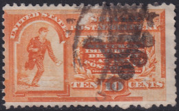 United States 1893 Sc E3  Special Delivery Used Scuff Mark At Top - Express & Einschreiben