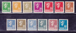 NORVEGE N°  112 à 123 * MLH Neufs Avec Charnière, B/TB (D9877) Série Courante - 1926-29 - Ungebraucht