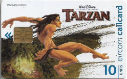 Ireland - Eircom - Tarzan Leaping - 10Units, 11.1999, 75.000ex, Used - Ierland