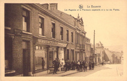 Belgique - La Bouverie - Les Magasins Et La Pharmacie Coopératifs Et La Rue Des Plantes - Nels - Carte Postale Ancienne - Frameries