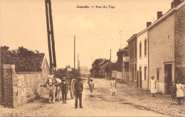 Belgique - Juprelle - Rue Du Tige - Edit. Dethise - Animé - Attelage - Carte Postale Ancienne - Liege