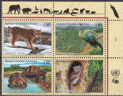 UNO-Genf, 2001, 409/12,  MNH **, Gefährdete Arten (IX): Fauna. - Andere & Zonder Classificatie