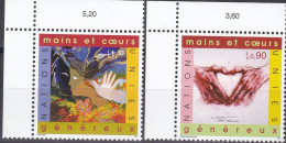 UNO-Genf, 2001, 413/14,  MNH **, Jahr Des Ehrenamtes: Gemäldeausstellung „Ein Herz, Eine Welt“, - Other & Unclassified