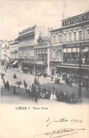 Belgique - Liège - 3 Place Verte - Animé - Oblitéré Liège Guillemin 1904 - Carte Postale Ancienne - Liege