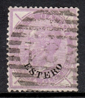 ITALY — OFFICES ABROAD — SCOTT 10 — 1874 60c ESTERO OVPT. — USED — VF — SCV $350 - Autres & Non Classés