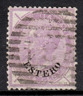 ITALY — OFFICES ABROAD — SCOTT 10 — 1874 60c ESTERO OVPT. — USED — VF — SCV $350 - Sonstige & Ohne Zuordnung