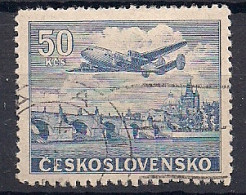 TCHECOSLOVAQUIE  POSTE AERIENNE   N°  27   OBLITERE - Airmail