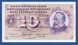 SWITZERLAND - P.45o(2) - 10 Francs 1969 AUNC, Serie 62 E 059570  -signatures: Brenno Galli / Alexandre Hay / Aebersold - Switzerland