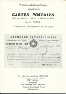 Catalogue De La 9 Vente Aux Enchères Publique à Vesoul , Spécialisée De CARTES POSTALES , Novembre 1979 - Frans