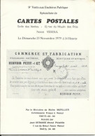 Catalogue De La 9 Vente Aux Enchères Publique à Vesoul , Spécialisée De CARTES POSTALES , Novembre 1979 - French